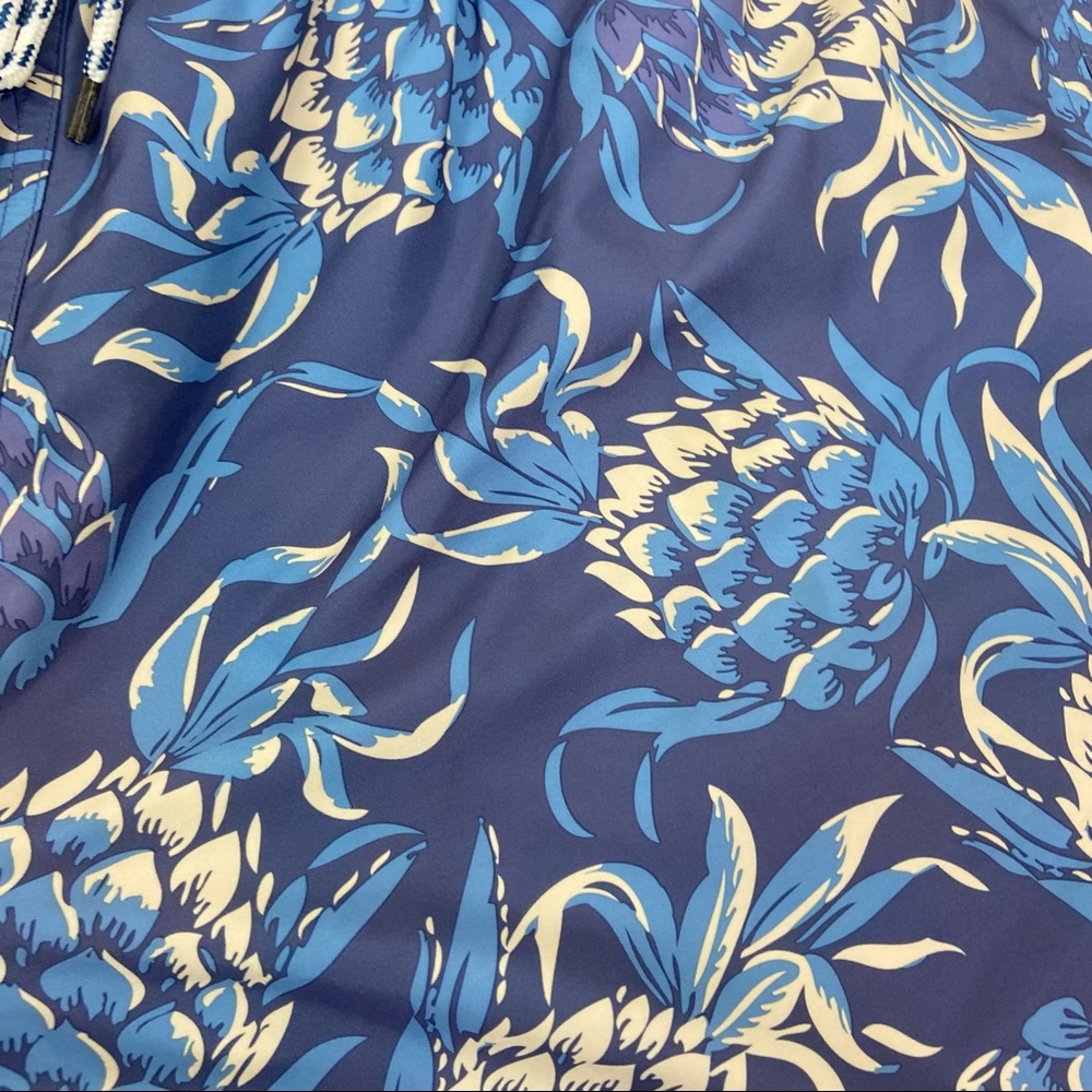 Brooks Brothers blue pineapple swim trunks NWOT. SIZE XL - Picture 4 of 9